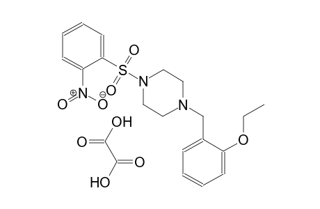 1-(2-ethoxybenzyl)-4-((2-nitrophenyl)sulfonyl)piperazine oxalate