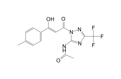 acetamide, N-[1-[(2Z)-3-hydroxy-3-(4-methylphenyl)-1-oxo-2-propenyl]-3-(trifluoromethyl)-1H-1,2,4-triazol-5-yl]-