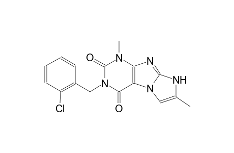 1H-imidazo[2,1-f]purine-2,4(3H,8H)-dione, 3-[(2-chlorophenyl)methyl]-1,7-dimethyl-