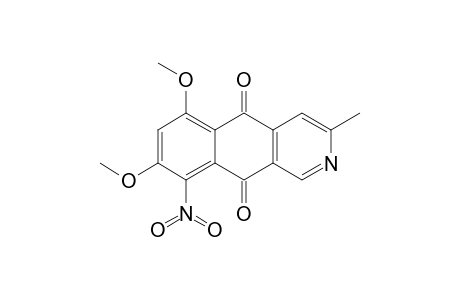 Benz[g]isoquinoline-5,10-dione, 6,8-dimethoxy-3-methyl-9-nitro-