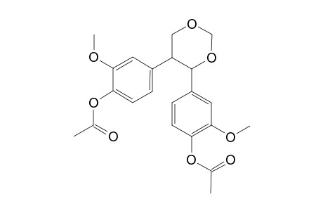 TRANS-4,5-BIS-(4-ACETOXY-3-METHOXYPHENYL)-1,3-DIOXACYCLOHEXANE