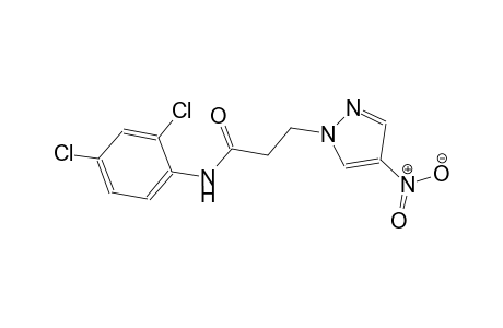 N-(2,4-dichlorophenyl)-3-(4-nitro-1H-pyrazol-1-yl)propanamide