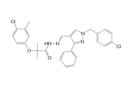 N'-{(E)-[1-(4-chlorobenzyl)-3-phenyl-1H-pyrazol-4-yl]methylidene}-2-(4-chloro-3-methylphenoxy)-2-methylpropanohydrazide