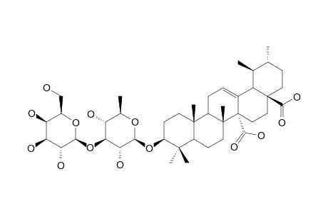 QUINOVIC-ACID-3-BETA-O[BETA-D-QUINOVOPYRANOSYL-(1->3)-BETA-D-GALACTOPYRANOSIDE]