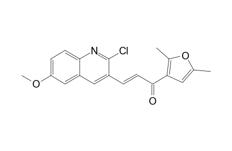 (2E)-3-(2-Chloro-6-methoxyquinolin-3-yl)-1-(2,5-dimethyl-3-furyl)prop-2-en-1-one