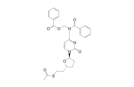 N(4)-Benzoyl-1-(2R,4R,5R)-4-[(benzoyloxy)methyl]-5-[2-(acetylthio)ethyl]tetrahydrofuran-2-yl]cytosine