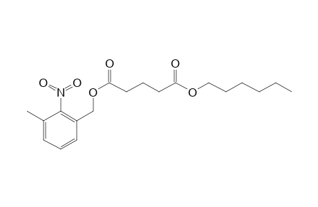 Glutaric acid, hexyl 3-methyl-2-nitrobenzyl ester