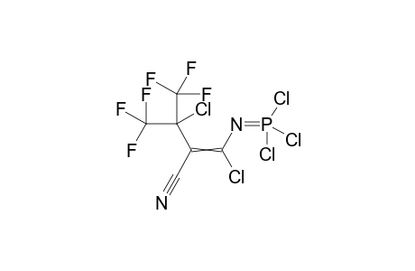 3-Chloro-2-[1-chloro-2,2,2-trifluoro-1-(trifluoromethyl)ethyl]-3-(trichlorophosphoranylideneamino)propenenitrile