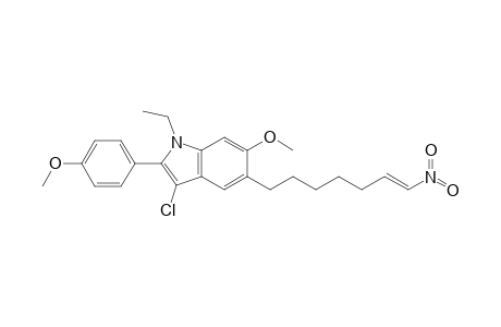 7-[3'-Chloro-1'-ethyl-6-methoxy-2-(p-methoxyphenyl)indol-5'-yl]-nitrohept-1-ene