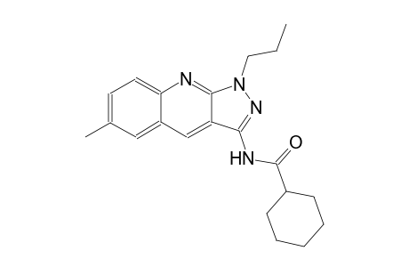 N-(6-methyl-1-propyl-1H-pyrazolo[3,4-b]quinolin-3-yl)cyclohexanecarboxamide