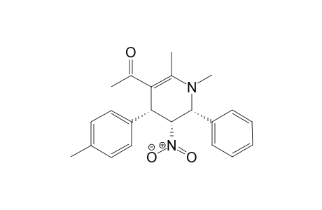 1-((4R,5R,6R)-1,2-dimethyl-5-nitro-6-phenyl-4-p-tolyl-1,4,5,6-tetrahydropyridin-3-yl)ethanone