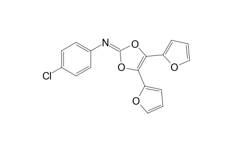 2-(4-Chlorophenylimino)-4,5-di(2-furyl)-1,3-dioxole