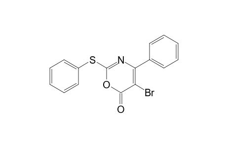 5-Bromanyl-4-phenyl-2-phenylsulfanyl-1,3-oxazin-6-one