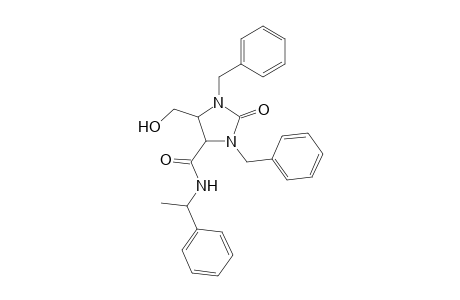 4-Imidazolidinecarboxamide, 5-(hydroxymethyl)-2-oxo-N-(1-phenylethyl)-1,3-bis(phenylmethyl)-