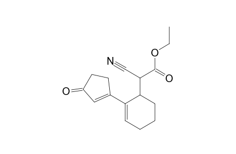 1-Cyclohexene, 2-(1-cyclopenten-3-one-1-yl)-3-[(carboxyethyl)(cyano)methyl]-