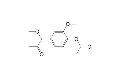 2-Propanone, 1-[4-(acetyloxy)-3-methoxyphenyl]-1-methoxy-