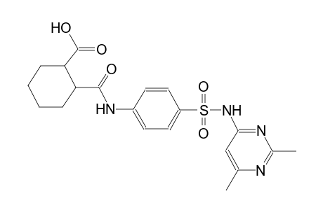 2-[(4-{[(2,6-dimethyl-4-pyrimidinyl)amino]sulfonyl}anilino)carbonyl]cyclohexanecarboxylic acid
