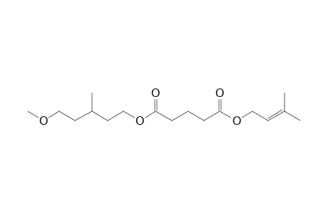 Glutaric acid, 3-methylbut-2-en-1-yl 3-methyl-5-methoxypentyl ester