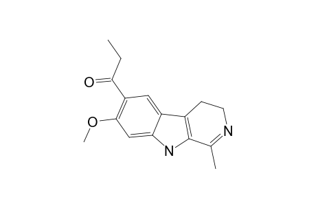 10-PROPYONYL-11-METHOXY-3-METHYL-5,6-DIHYDRO-BETA-CARBOLINE