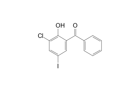 (2-Hydroxy-3-chloro-5-iodo phenyl) phenyl methanone
