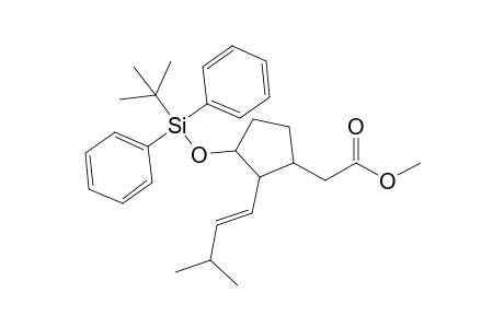 Methyl (1RS,2SR,3RS)-2-[2-[(E)-3-Methyl-1-butenyl]-3-[(tert-butyldiphenylsilyl)oxy]cyclopentyl]acetate
