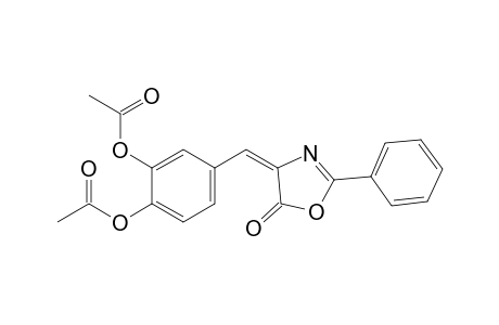 4-(3,4-Diacetoxybenzylidene)-2-phenyloxazol-5(4H)-one