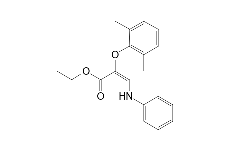 ETHYL-(E)-2-(2,6-DIMETHYLPHENOXY)-3-PHENYLAMINOPROPENOATE