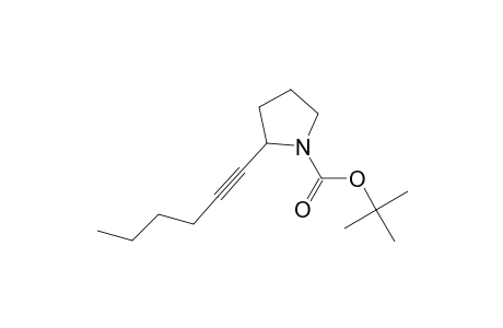 N-(tert-Butoxycarbonyl)-2-(1-hexynyl)pyrrolidine