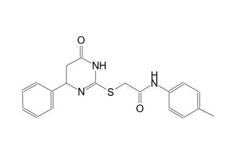 acetamide, N-(4-methylphenyl)-2-[(1,4,5,6-tetrahydro-6-oxo-4-phenyl-2-pyrimidinyl)thio]-