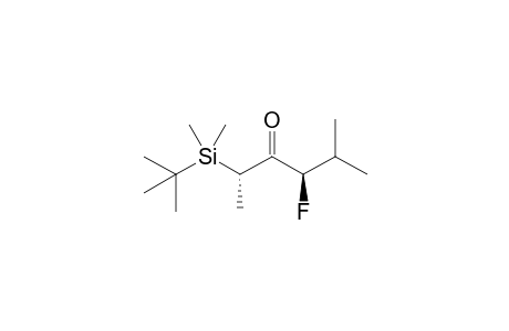(2S,4R)-2-(t-Butyldimethylsilyl)-4-fluoro-5-methyl-3-hexanone