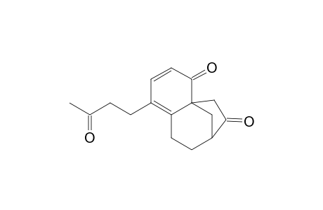 4a,7-Methano-4aH-benzocycloheptene-4,6(5H,7H)-dione, 8,9-dihydro-1-(3-oxobutyl)-, (.+-.)-