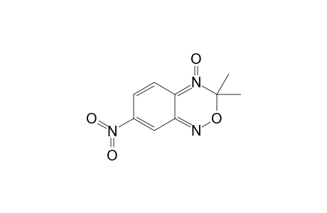 3,3-DIMETHYL-7-NITRO-2,1,4-BENZOXADIAZINE-4-OXIDE