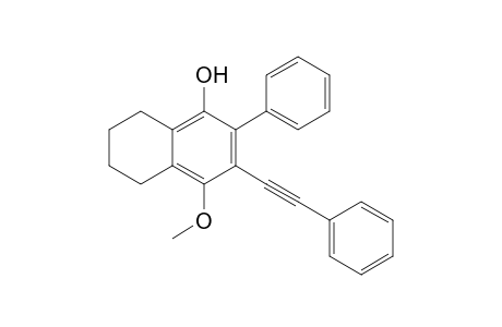 1-Hydroxy-4-methoxy-2-phenyl-3-(2-phenylethynyl)tetrahydronaphthalene