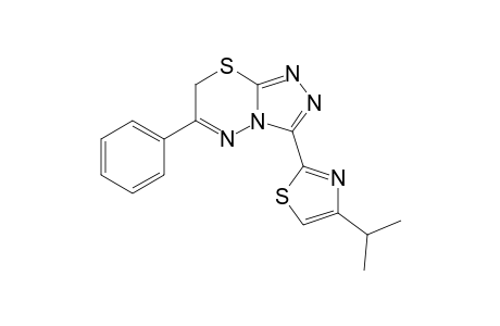 3-(4-Isopropylthiazol-2-yl)-6-phenyl-7H-[1,2,4]triazolo[3,4-b][1,3,4]thiadiazine