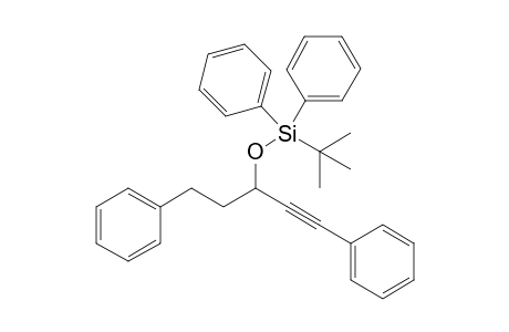 Tert-Butyl-(1,5-diphenylpent-1-yn-3-oxy)-diphenylsilane