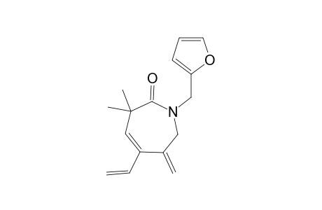 (Z)-1-((furan-2-yl)methyl)-6,7-dihydro-3,3-dimethyl-6-methylene-5-vinyl-1H-azepin-2(3H)-one