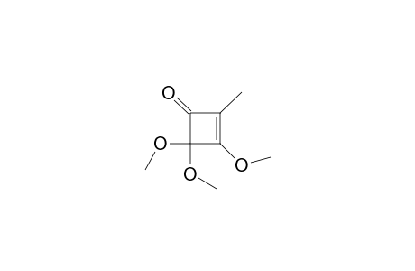 3,4,4-trimethoxy-2-methyl-1-cyclobut-2-enone