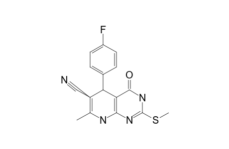 6-CYANO-5-(4-FLUOROPHENYL)-3,7-DIMETHYL-2-METHYLSULFANYL-5,8-DIHYDROPYRIDO-[2,3-D]-PYRIMIDIN-4(3H)-ONE