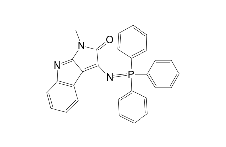 3-Methyl-1-(triphenylphosphoranylideneamino)-2-pyrrolo[2,3-b]indolone