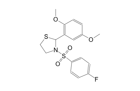 thiazolidine, 2-(2,5-dimethoxyphenyl)-3-[(4-fluorophenyl)sulfonyl]-