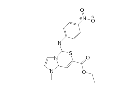 ethyl 1-methyl-5-(4-nitrophenyl)imino-8aH-imidazo[1,2-c][1,3]thiazine-7-carboxylate