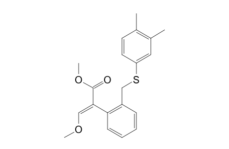 Benzeneacetic acid, 2-[[(3,4-dimethylphenyl)thio]methyl]-alpha-(methoxymethylene)-, methyl ester