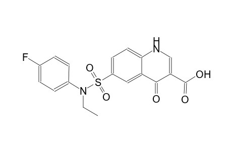 3-quinolinecarboxylic acid, 6-[[ethyl(4-fluorophenyl)amino]sulfonyl]-1,4-dihydro-4-oxo-