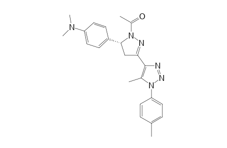 (R)-1-Acetyl-5-(4-dimethylaminophenyl)-3-(5-methyl-1-p-tolyl-1H-1,2,3-triazol-4-yl)-4,5-dihydro-1H-pyrazole