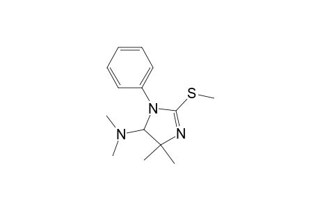 1H-Imidazol-5-amine, 4,5-dihydro-N,N,4,4-tetramethyl-2-(methylthio)-1-phenyl-