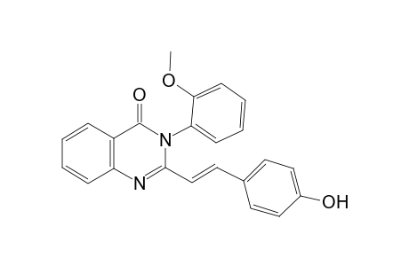 2-[(E)-2-(4-Hydroxyphenyl)ethenyl]-3-(2-methoxyphenyl)-4(3H)-quinazolinone