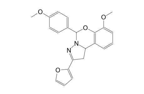 pyrazolo[1,5-c][1,3]benzoxazine, 2-(2-furanyl)-1,10b-dihydro-7-methoxy-5-(4-methoxyphenyl)-