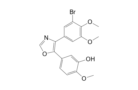 4-(3'-Bromo-4',5'-dimethoxyphenyl)-5-(3''-hydroxy-4''-methoxyphenyl)-oxazole