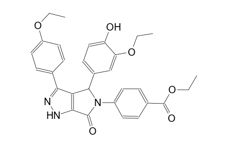 benzoic acid, 4-(4-(3-ethoxy-4-hydroxyphenyl)-3-(4-ethoxyphenyl)-4,6-dihydro-6-oxopyrrolo[3,4-c]pyrazol-5(1H)-yl)-, ethyl ester