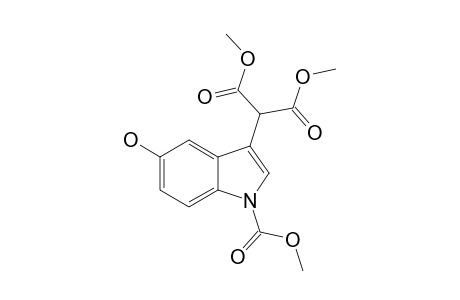 DIMETHYL-2-(1-CARBOMETHOXY-5-HYDROXY-1H-INDOL-3-YL)-MALONATE